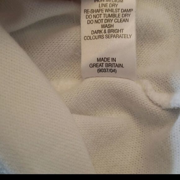 burberry Women's Solid White Golf Polo Shirt - Picture 4 of 4